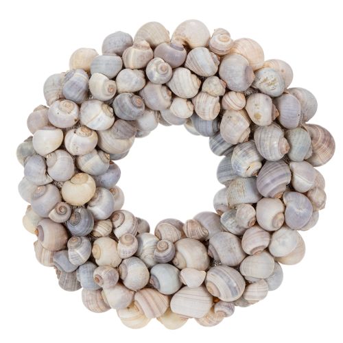 Floristik24 Snail wreath for hanging, decorative wreath, maritime style, Nathai, Ø35cm