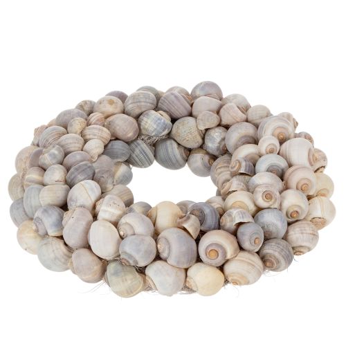 Product Snail wreath for hanging, decorative wreath, maritime style, Nathai, Ø35cm