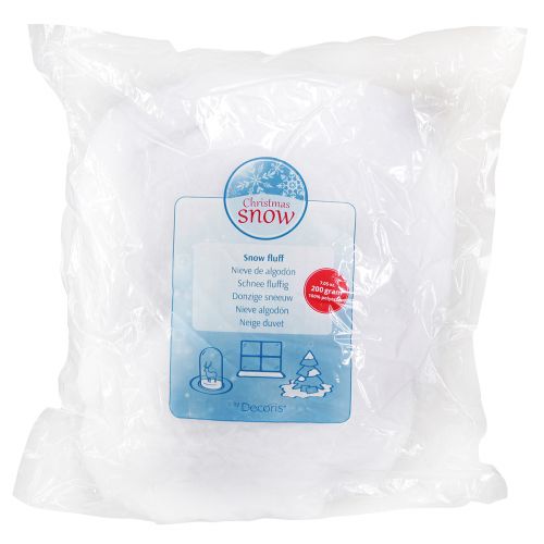 Product Snow Decoration Snow Cotton Artificial Winter White 200g