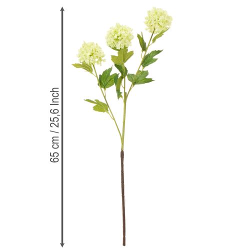 Artificial green snowball bush, 65cm, 2 pieces | Floristik24.ie