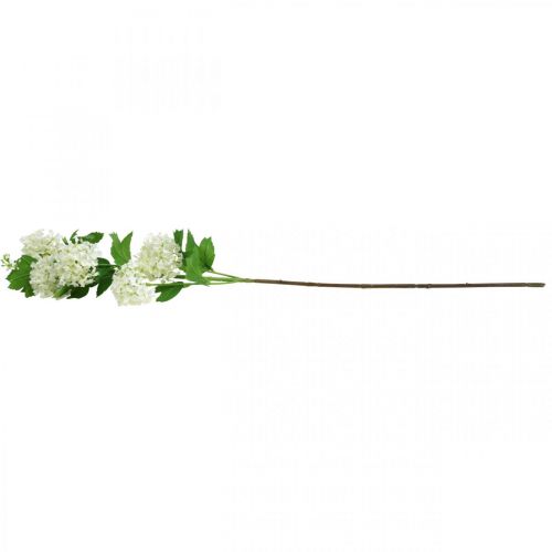 Floristik24 Snowball Branch Artificial Plant Silk Flower White Ø6.5cm L78cm