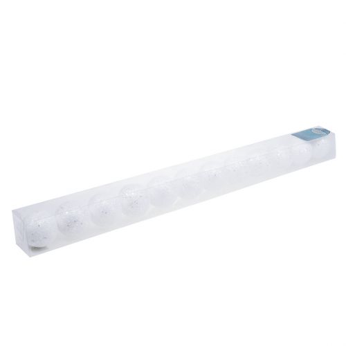 Floristik24 Decorative snowball to hang Ø6cm 12pcs