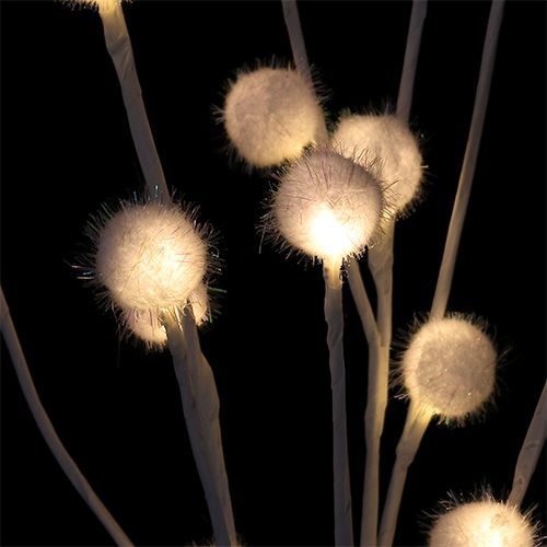 Floristik24 Snowball branches LED warm white 72 lights H1m 3pcs