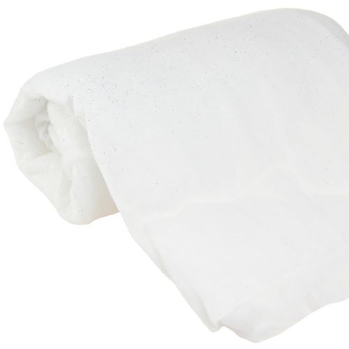 Floristik24 Snow blanket glitter snow carpet with silver glitter 120×80cm