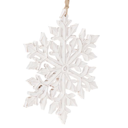 Large decorative snowflake, hanging decoration, 30cm buy online | Floristik24.ie