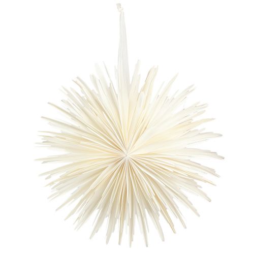 Product Snowflake Paper Decoration Star White Christmas Ø50cm