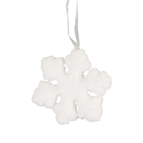 Product Snowflake decoration snow winter decoration for hanging Ø7cm
