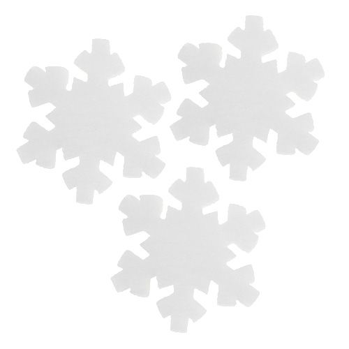 Snowflake white 7cm 8pcs