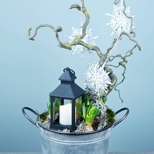 Floristik24 Snowflake 3D effect white 16cm x 15.5cm 2pcs