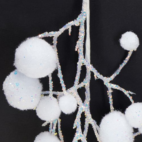 Product Snowflake decoration branches for hanging glitter 30cm 2pcs