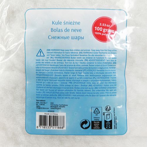 Product Snowflakes Flaky Artificial Snow White 100g × 2pcs