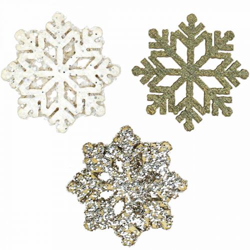 24PCS Snowflake Ornaments Plastic Glitter Snow Flakes Ornaments for Winter  Christmas Tree Decorations Craft Snowflakes(Red)