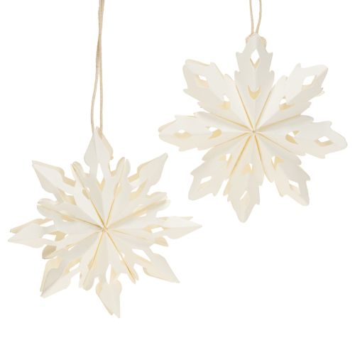Delicate paper snowflake hanging decorations for winter decoration