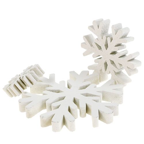 Floristik24 Snowflakes white mix 3cm - 7cm 48 pcs