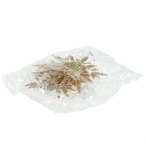 Floristik24 Snow crystal gold 3D 13cm x 12.5cm 3pcs