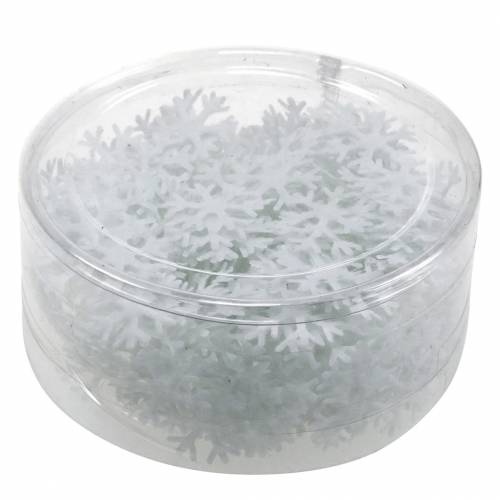 Floristik24 Scattered snowflakes white Ø17mm 240p