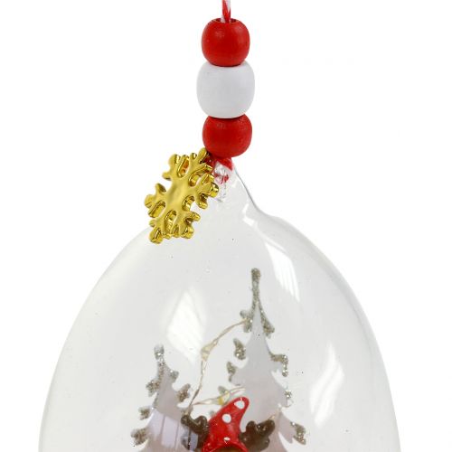 Floristik24 Christmas tree hanger snow globe 8cm 2pcs