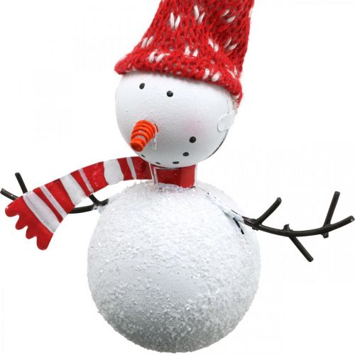 Floristik24 Christmas tree decoration snowman for hanging metal 8.5/13cm 4 pcs
