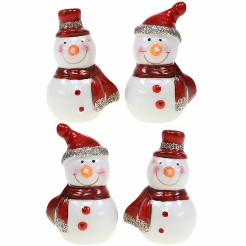 Floristik24 Christmas decoration figure snowman 7.5cm 4pcs