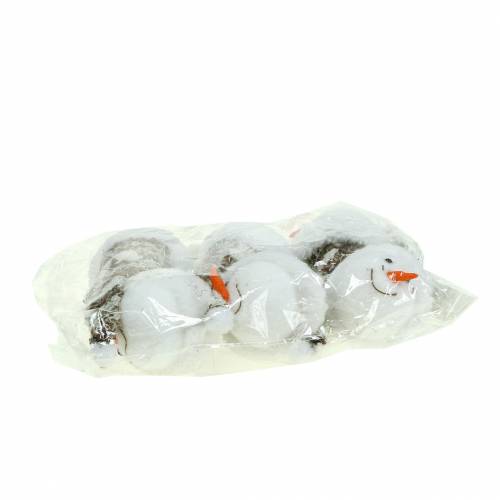 Floristik24 Decoration hanger snowman head 9cm x 6cm 6pcs