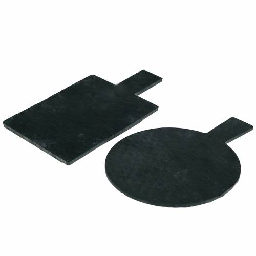 Floristik24 Serving Board Slate Tray Black Set of 2