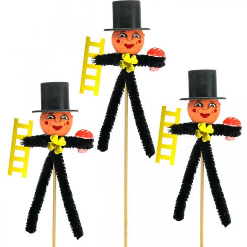 Floristik24 Chimney sweep lucky charm New Year's Eve decoration L19cm 12 pieces