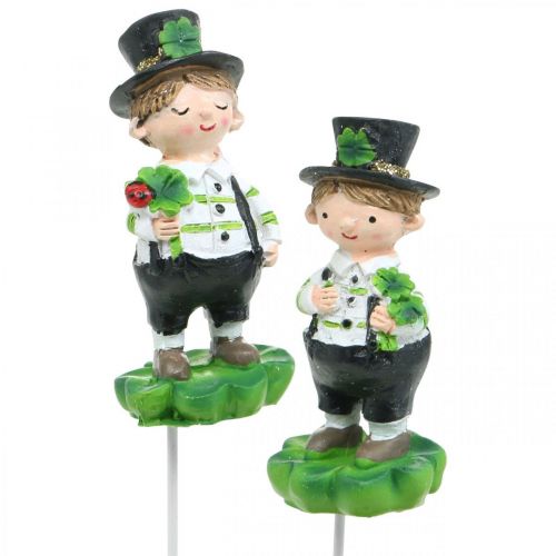 Product Chimney sweep with clover, plug for New Year&#39;s Eve, lucky charm, St Patricks Day L27cm 4pcs