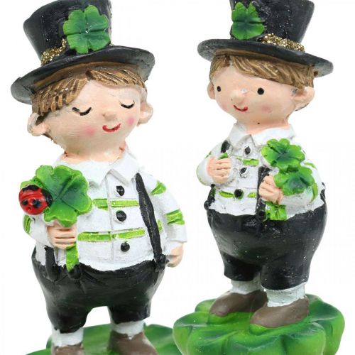 Product Chimney sweep with clover, plug for New Year&#39;s Eve, lucky charm, St Patricks Day L27cm 4 pcs