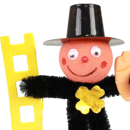 Product Chimney sweep flower stake decoration, New Year&#39;s Eve lucky charm, 17cm, 24 pieces