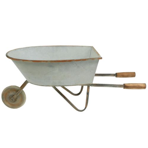 Floristik24 Wheelbarrow Planter 61cm x 25cm x 26.5cm Gray