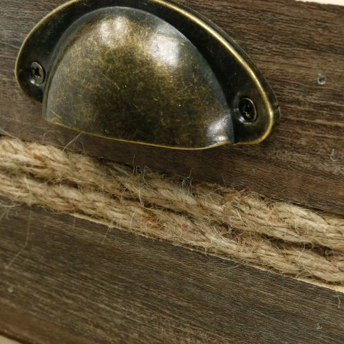 Floristik24 Plant box wooden drawer flower box 26/20/14cm set of 3