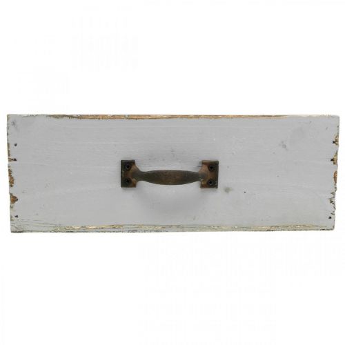 Floristik24 Planter Wooden Drawer Shabby Chic Gray 25x13x9cm