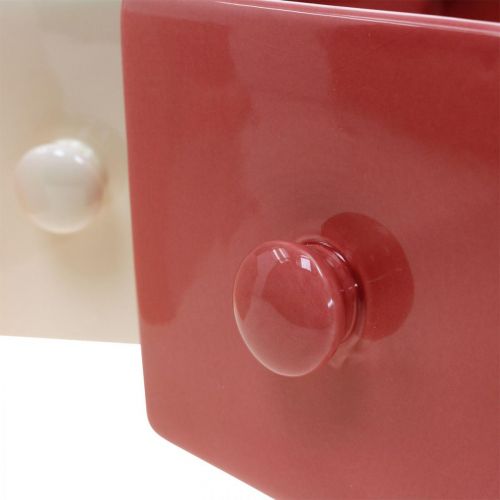 Floristik24 Plant drawer, decorative drawer, ceramic vessel, planter 6pcs