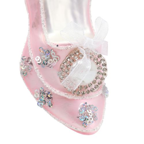 Floristik24 Decorative pumps for the Christmas tree pink 10cm 2pcs