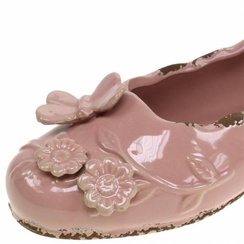 Floristik24 Planter ladies shoe ceramic pink 24cm