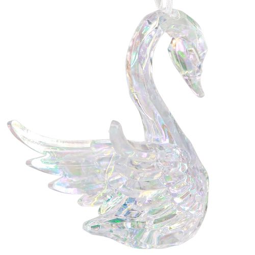 Product Swan Christmas decoration figures, acrylic, 8.5x4x10cm, 3 pieces