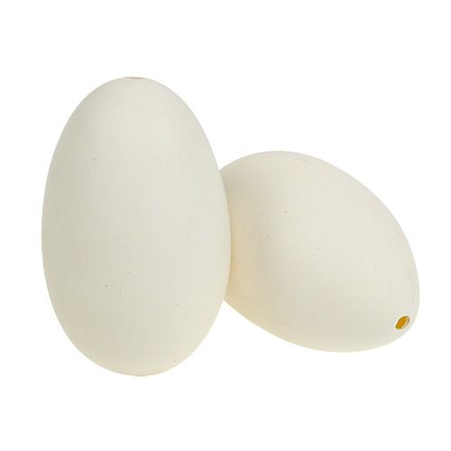 Floristik24 Swan eggs 9cm white 4 pcs