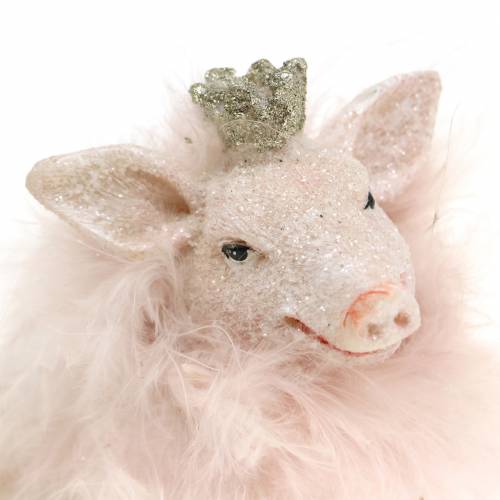 Floristik24 Decorative figure pig lucky charms 9cm 2pcs