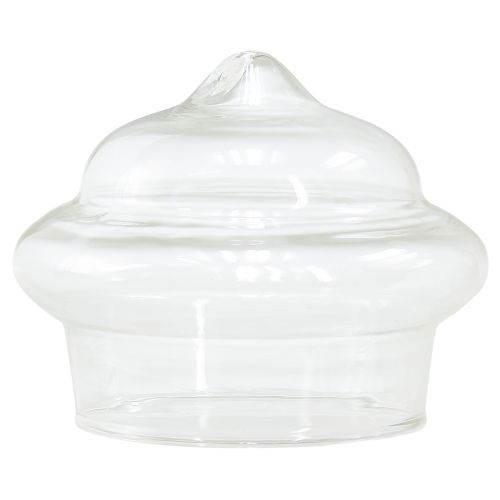 Product Floating tealight holder made of clear glass Ø7.5cm H6cm