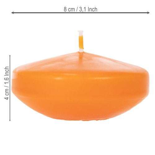 Product Floating candle ideal for romantic decoration and a relaxing atmosphere in your home, 8cm, 8 pieces