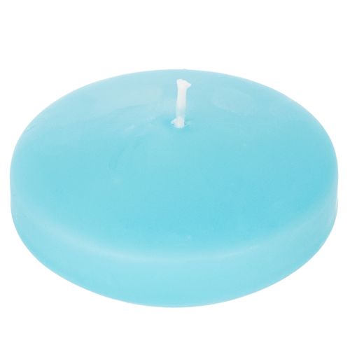 Floating candle, round shape, for festive decorations and events, pond and table decoration, 8cm, 8 pieces