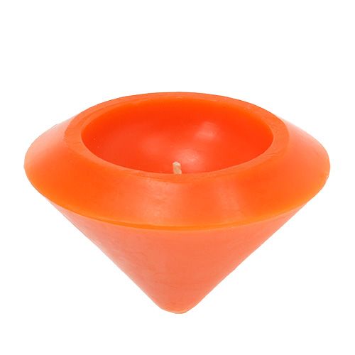 Floristik24 Floating candle in orange Ø13cm