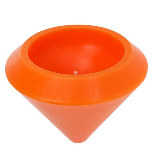 Floristik24 Floating candle in orange Ø16cm