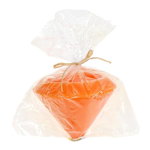 Floristik24 Floating candle in orange Ø16cm