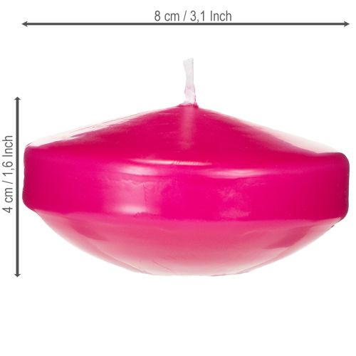 Product Floating candle highlight for festive table decorations of all kinds, 8cm, 8 pieces