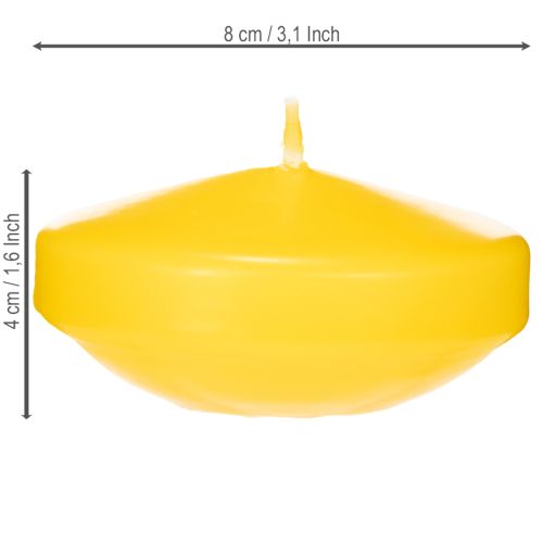 Product Floating candle, floating decorative element, versatile use in home and garden, 8cm, 8 pieces