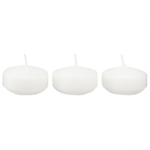 Floristik24 Floating Candles White 4.5cm 28 pcs