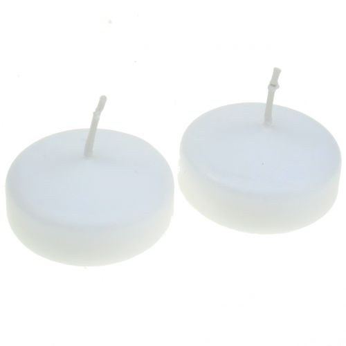 Floating candles white 4.5cm 28pcs