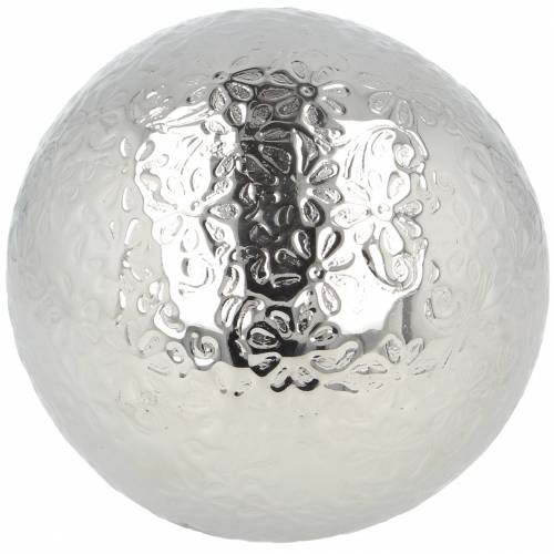 Floristik24 Floating ball flowers silver metal Ø10cm