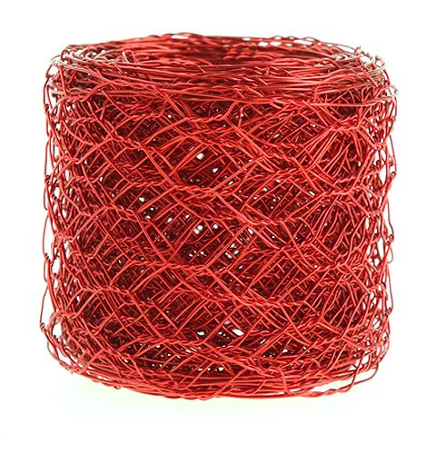 Floristik24 Hexagon braid 50mm 5m red